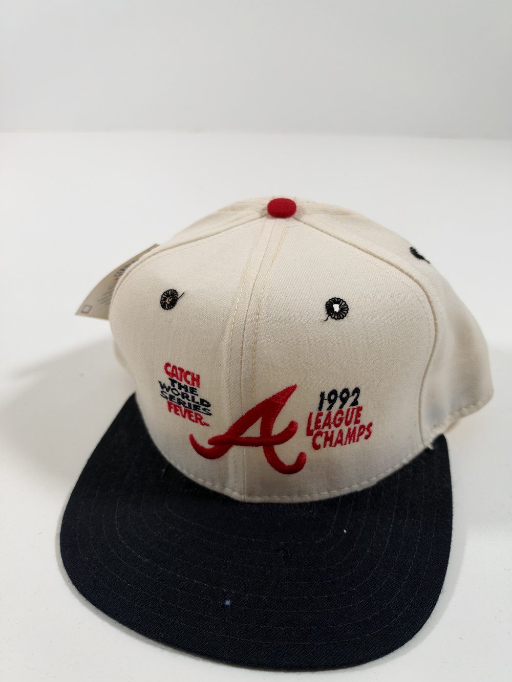 VTG Atlanta Braves 1992 Hat Cap Snap Back Mens One Size MLB Baseball New Era